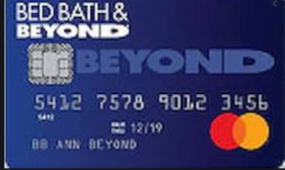 bed bath and beyond credit card